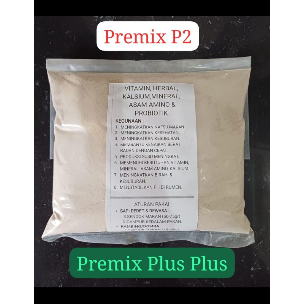 Premix - Premix plus plus - Premix P2 - Premix sapi - Premix kambing - Premix domba - Vitamin sapi -