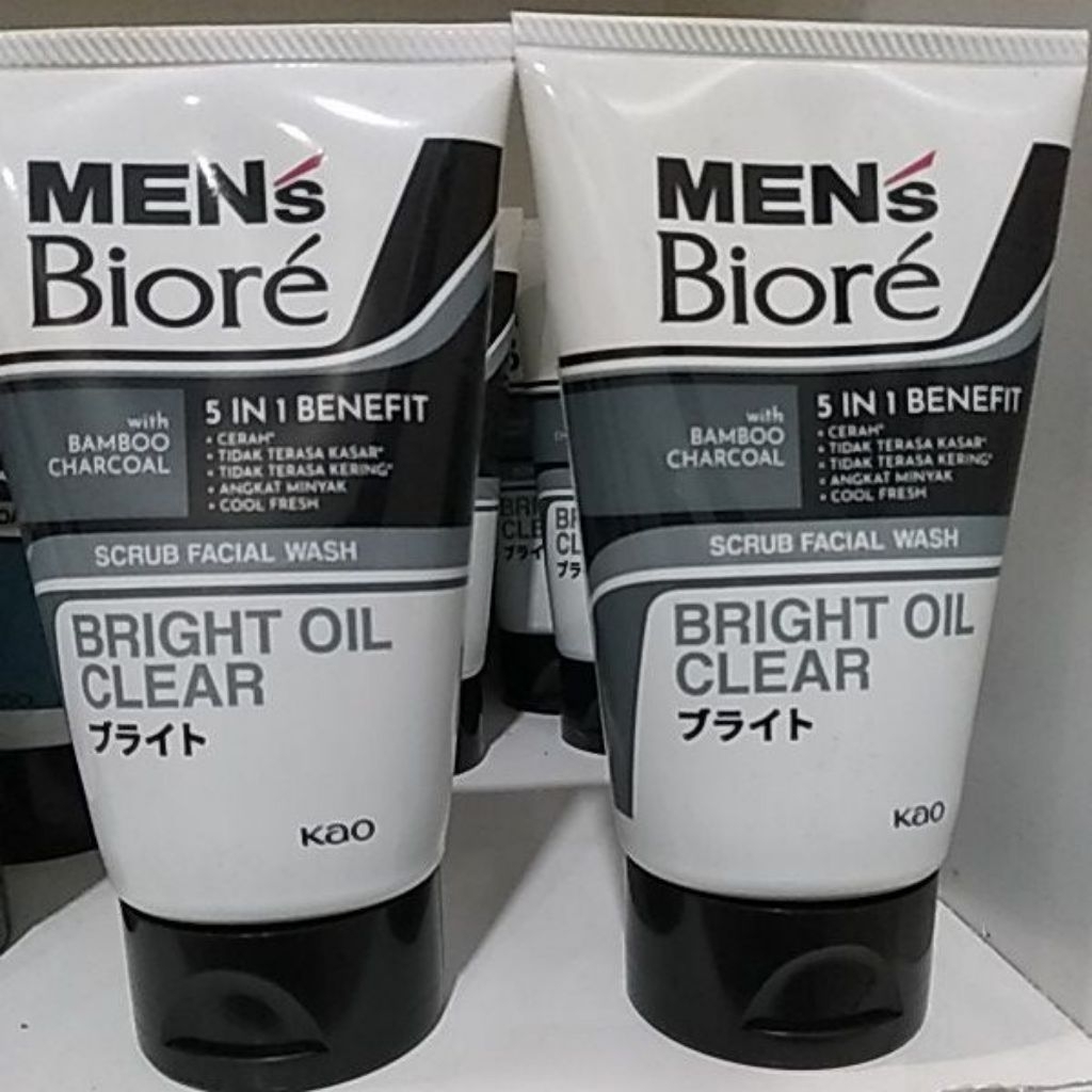 Biore Mens BRIGHT OIL CLEAR 100g