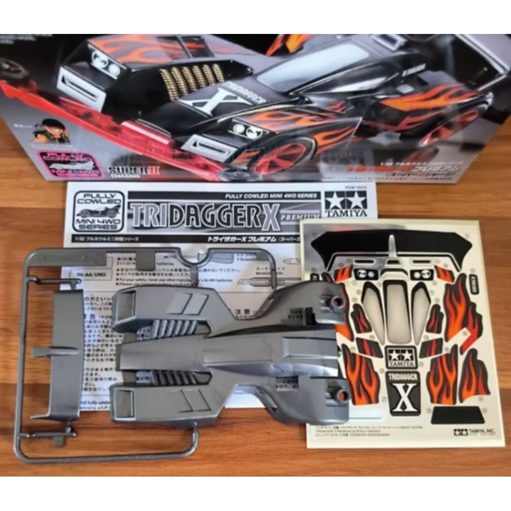 TAMIYA BODY SET TRIDAGGER X PREMIUM ORIGINAL LOSSEKIT