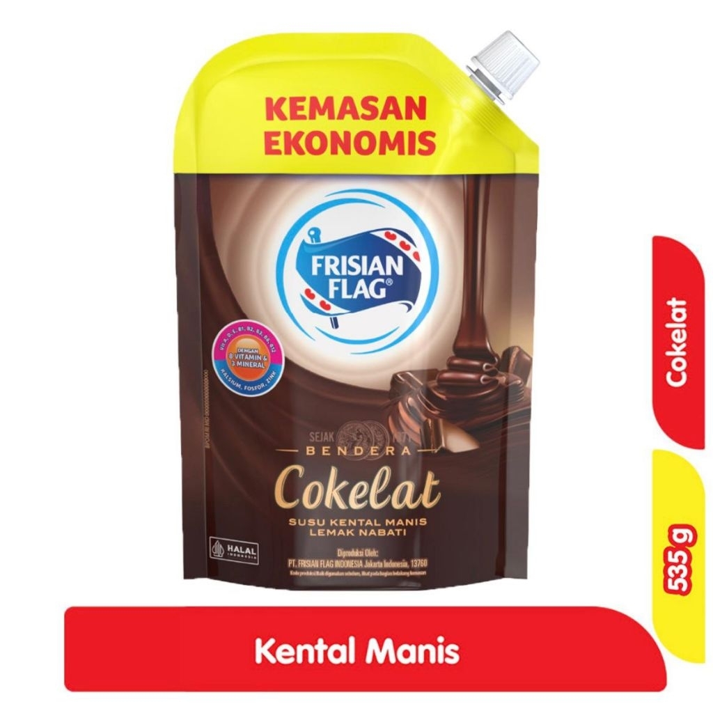 

Frisian Flag Kental Manis Pouch Cokelat 535gr