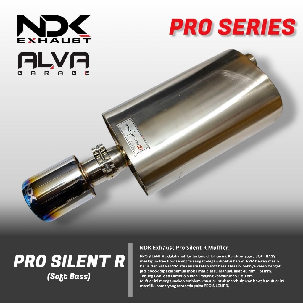 Knalpot Mobil Racing NDK Exhaust Muffler Pro Silent R