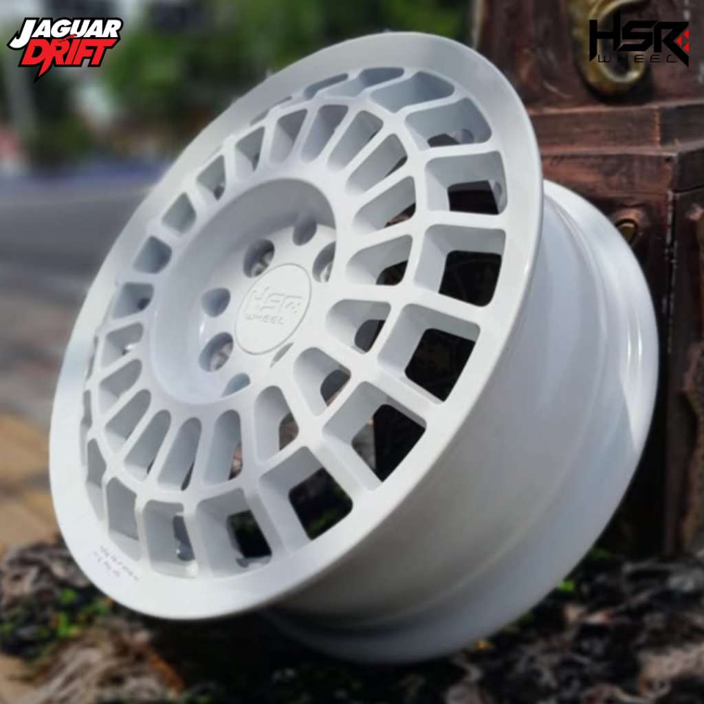 Velg Mobil Murah Ring 14 Original Hsr Pelek Hsr Futbuls Lubang 4 Putih Glossy - Toko Velg Dan Mobil 