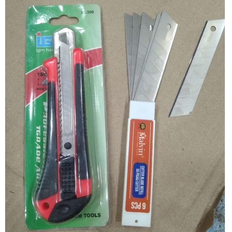 

Cutter besar + isi / Pisau kater Knife Cutter di kota Pontianak