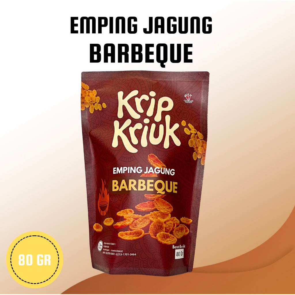 

Kripkriuk Emping Jagung barbeque 80Gr