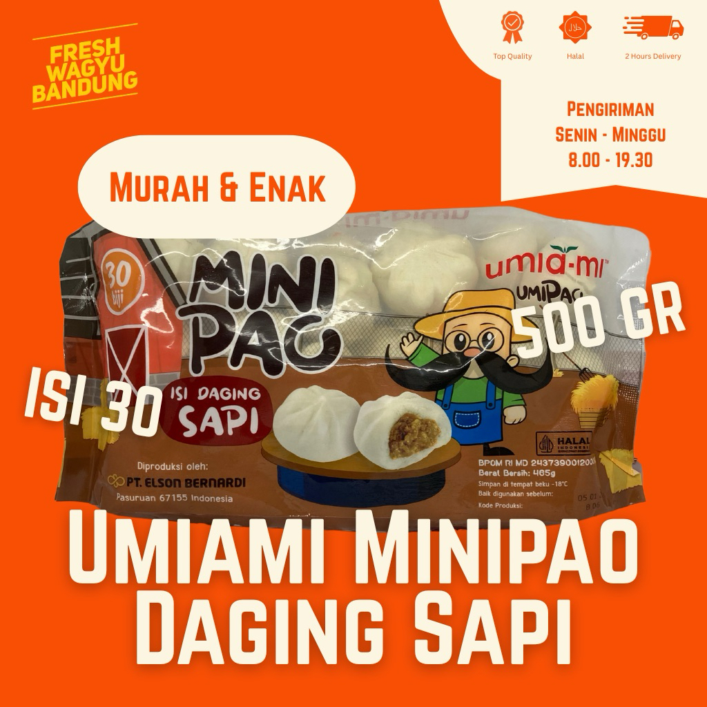 

UMIAMI MINIPAO DAGING SAPI HALAL ISI 30 Mini Pao Bernardi Weiwang