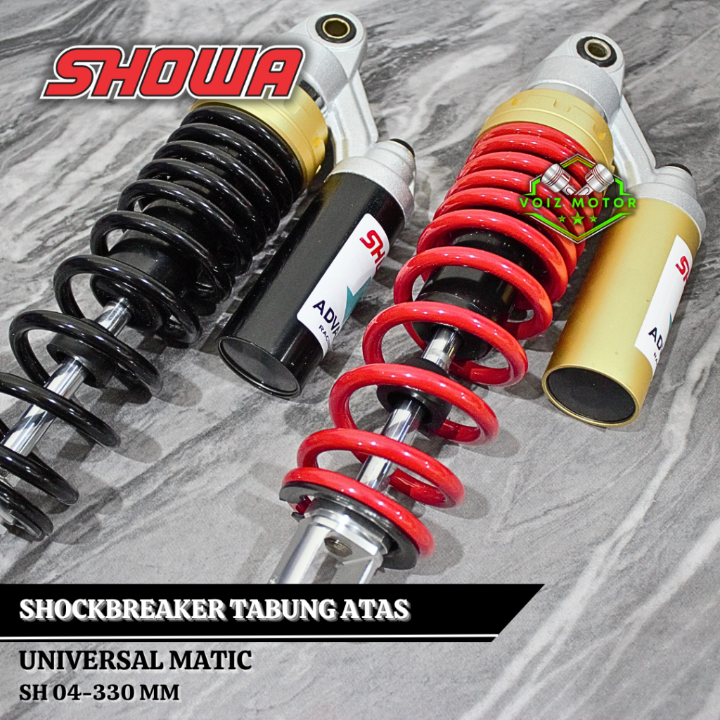 Shockbreaker Tabung Atas Showa Seri 04 Ukuran 330 Mm Shock Matic Tabung Atas Mini Universal Motor Ma