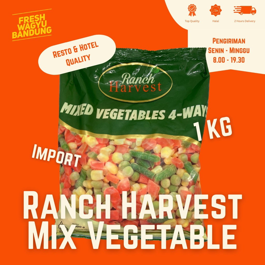 

MIX VEGETABLE CURAH IMPORT PREMIUM SAYURAN FROZEN 1KG