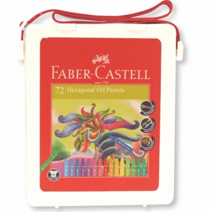 

KODE K9U FaberCastell Hexagonal Oil Pastel 72 Pcs Plastic Bag Crayon 72 Warna