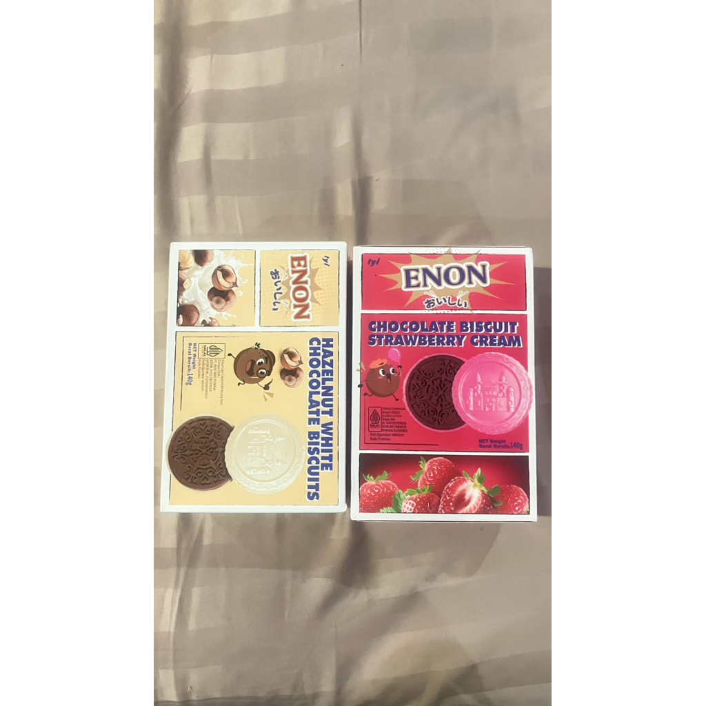 

(SALE) Coklat Enon Strawberry + White Coklat 140g