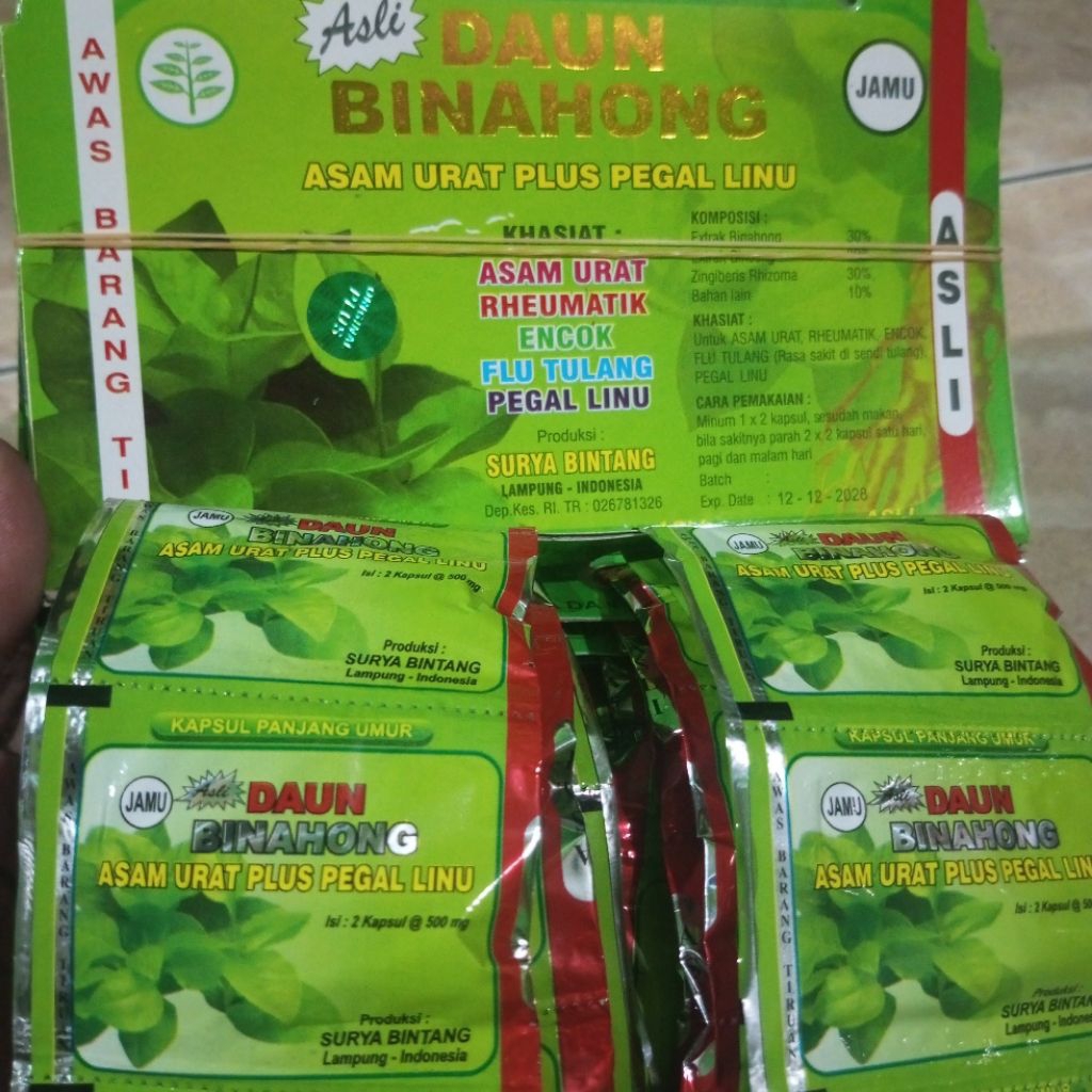 

EXTRAK Dn bina Hong kapsul herbal pegelinu