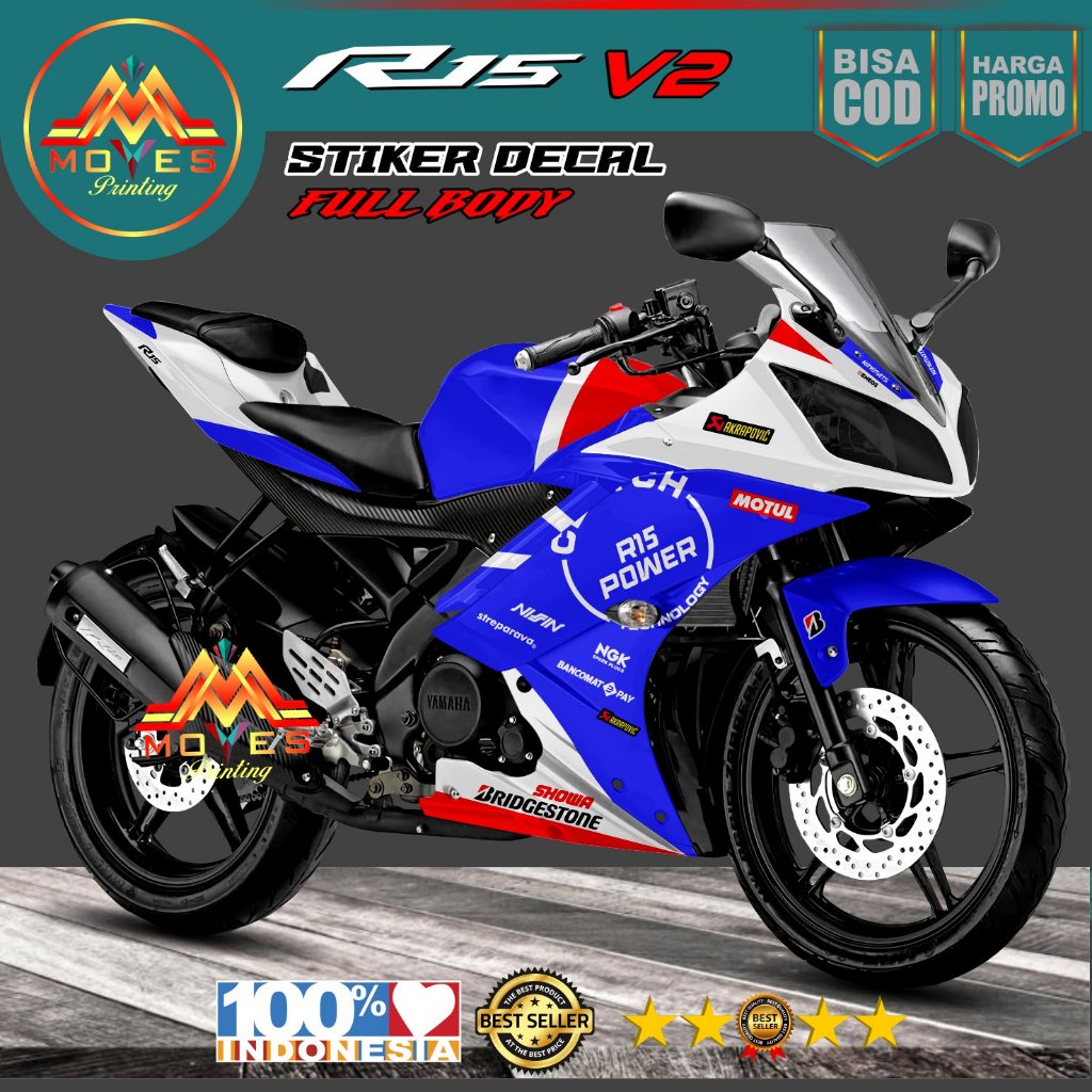 Bisa Cod Promo. Decal R15 V2 Full Body Dekal R15 V2 Stiker R15 V2 Full Body Stiker R15 V2 Stiker Var
