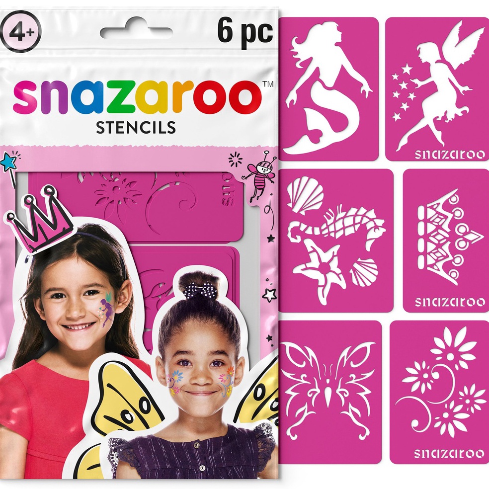

KODE A62F Snazaroo Stencil Set 6 Face Body Paint