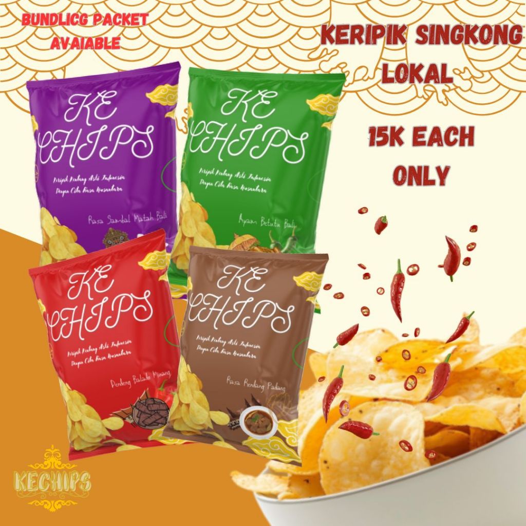 

KeChips - Keripik Singkong Nusantara RASA LOKAL 250g