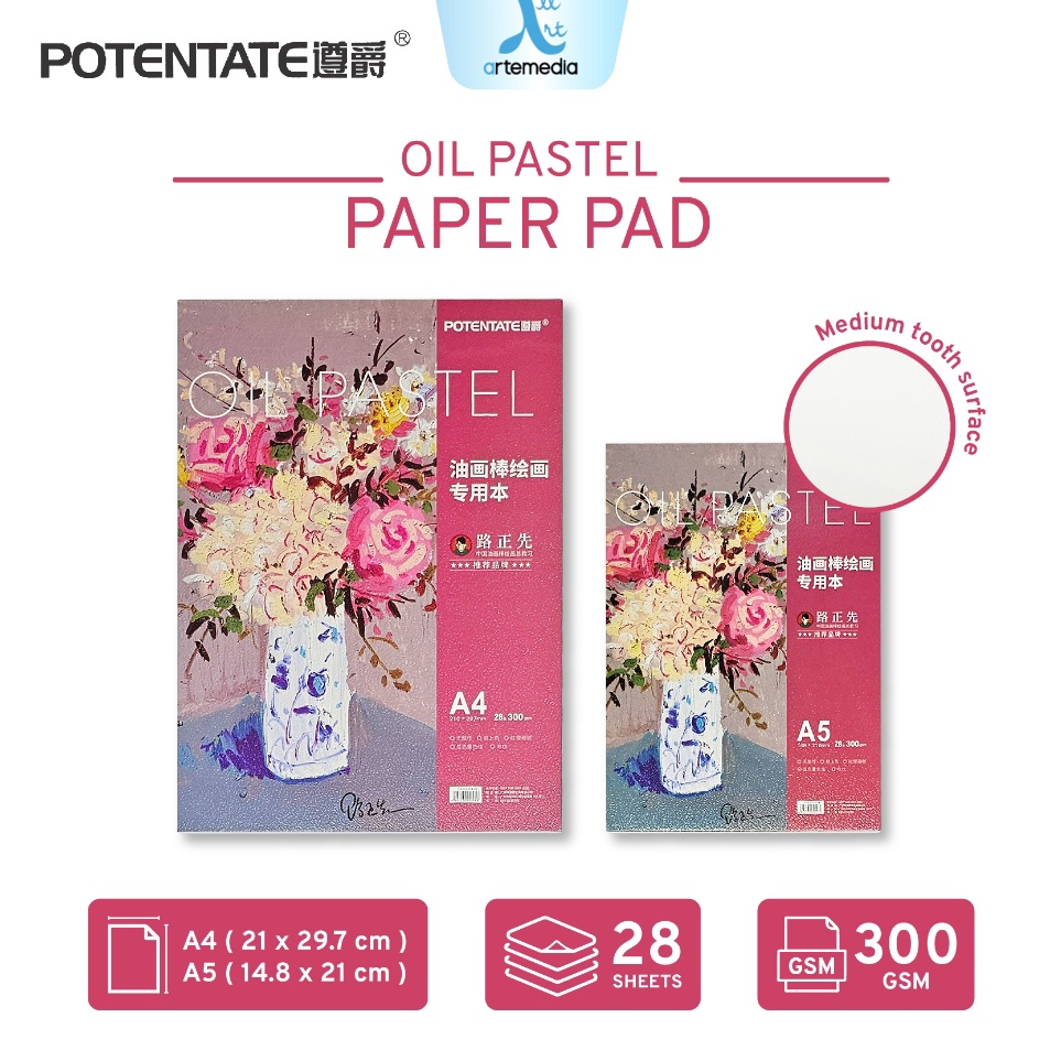 

KODE U93J Potentate Oil Pastel Paper Sketch Pad Kertas Gambar