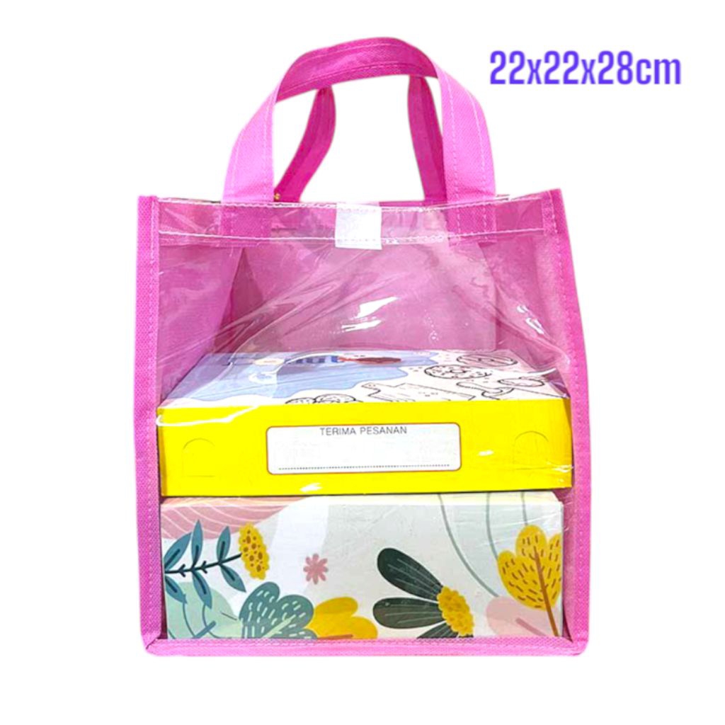

READY STOK. TAS MIKA WARNA HAJATAN. AQIQAH. 22x22x28cm