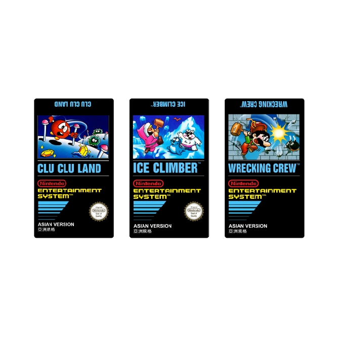 

Stiker “Label Kaset NES” Jadul Game “Ice Climber Wrecking Crew” Nintendo Asian Version Jadul