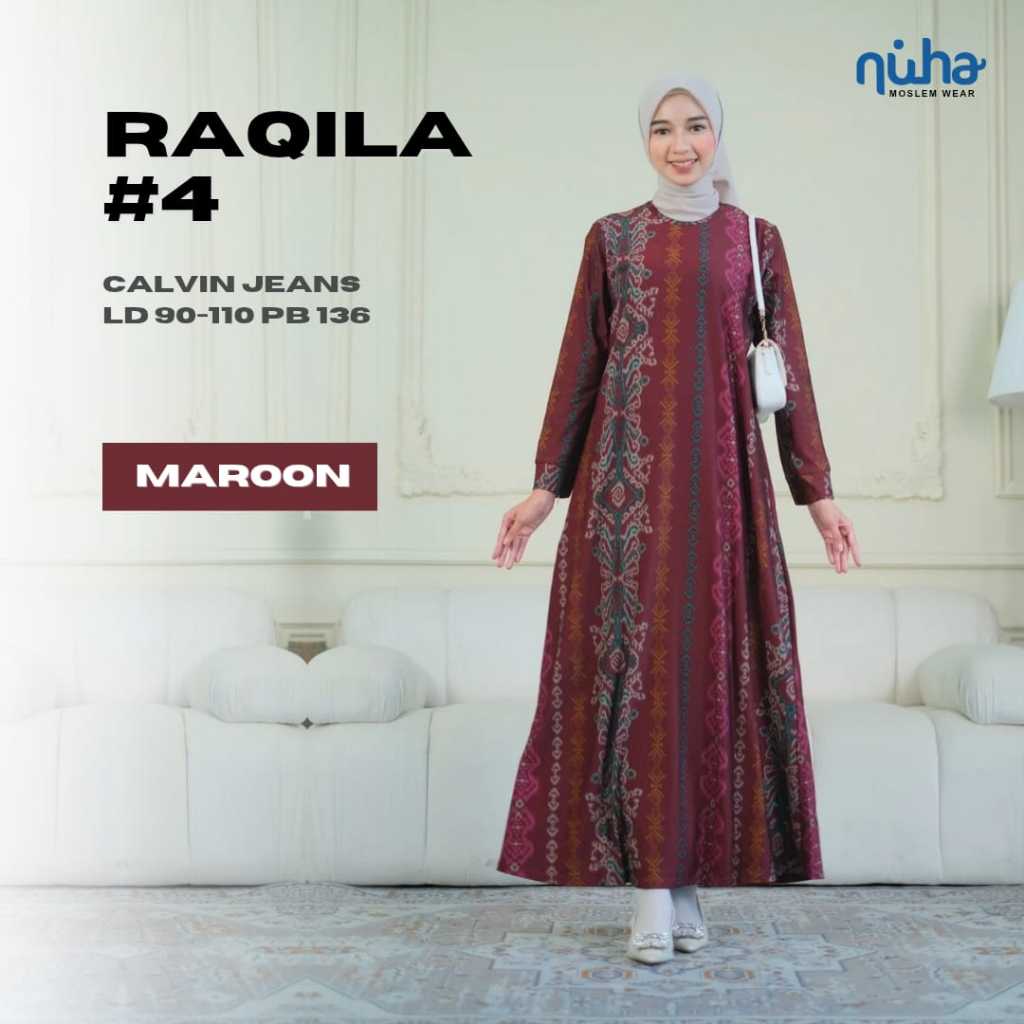 Raqila Maxy Gamis Ld 100 Calvin Jeans Batik Kondangan