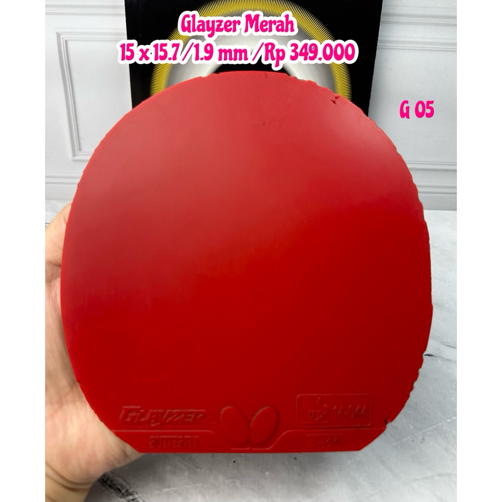 SECOND KARET TENIS MEJA PINGPONG GLAYZER MERAH