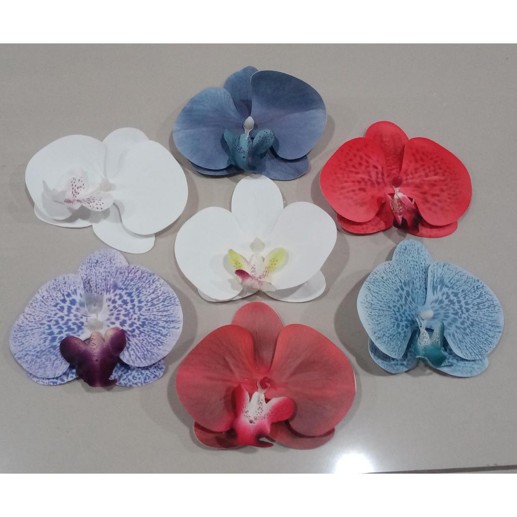Kepala Bunga Anggrek Latex Kelopak Berbagai Macam Warna (KAF)