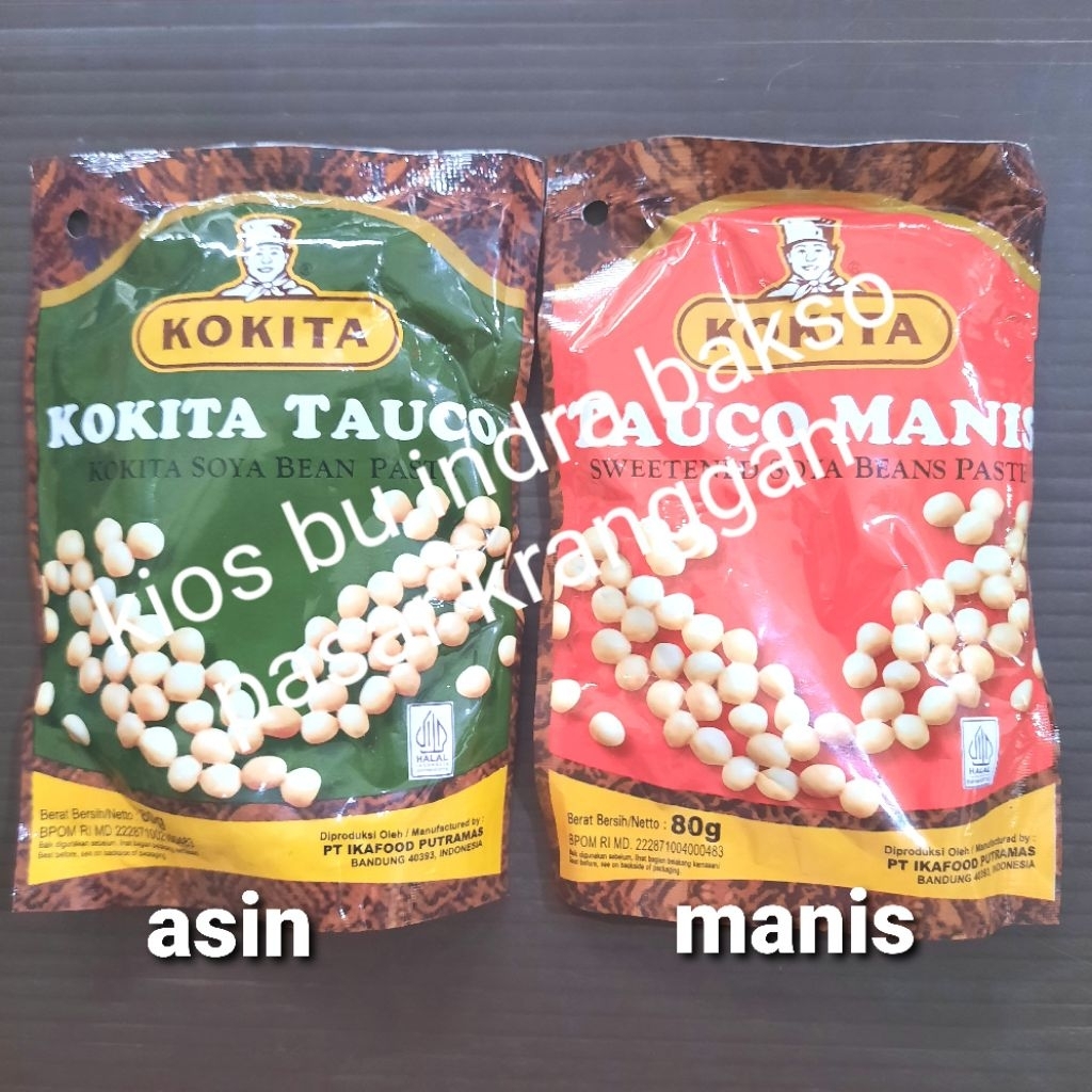 

tauco kokita 80 gr asin manis taoco soya beans paste sweet fermentasi kacang kedelai