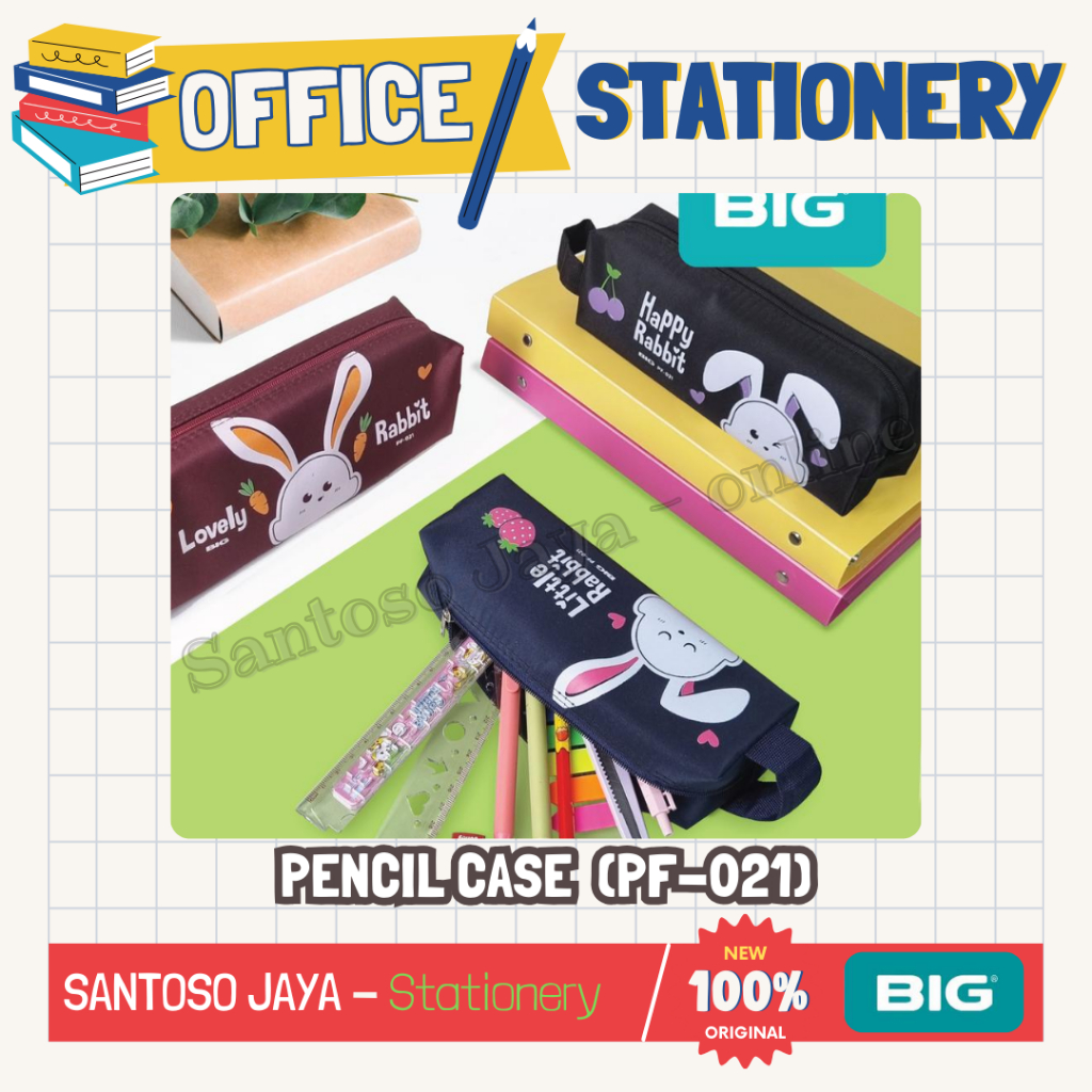 

Tempat - Kotak Pensil BIG Model Rabbit Style PF021 - Rabbit Style Pencil Case Bag PF-021