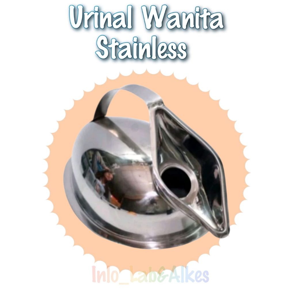 Urinal Wanita Stainless/Pispot Wanita Stainless/Urinal Wanita