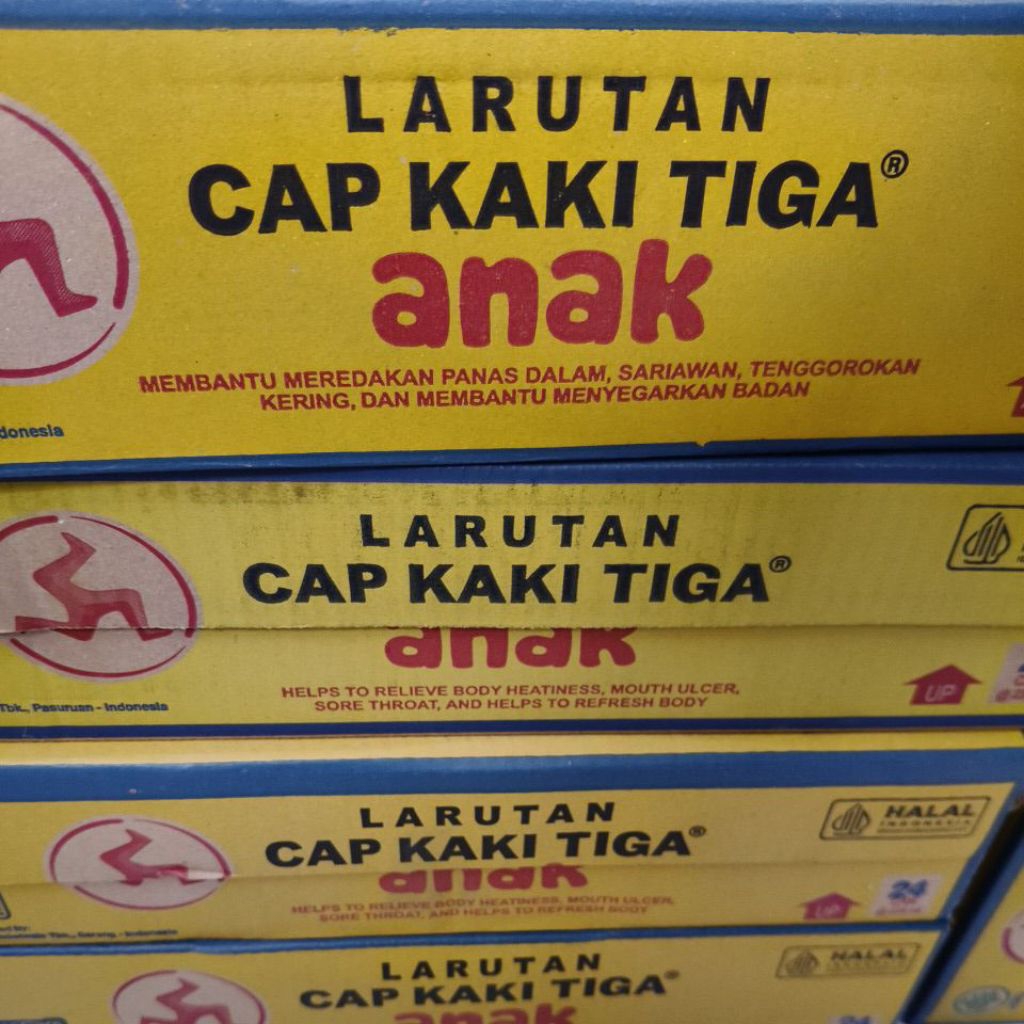 

LARUTAN CAP KAKI TIGA ANAK 238ML KARTONAN ISI 24PCS