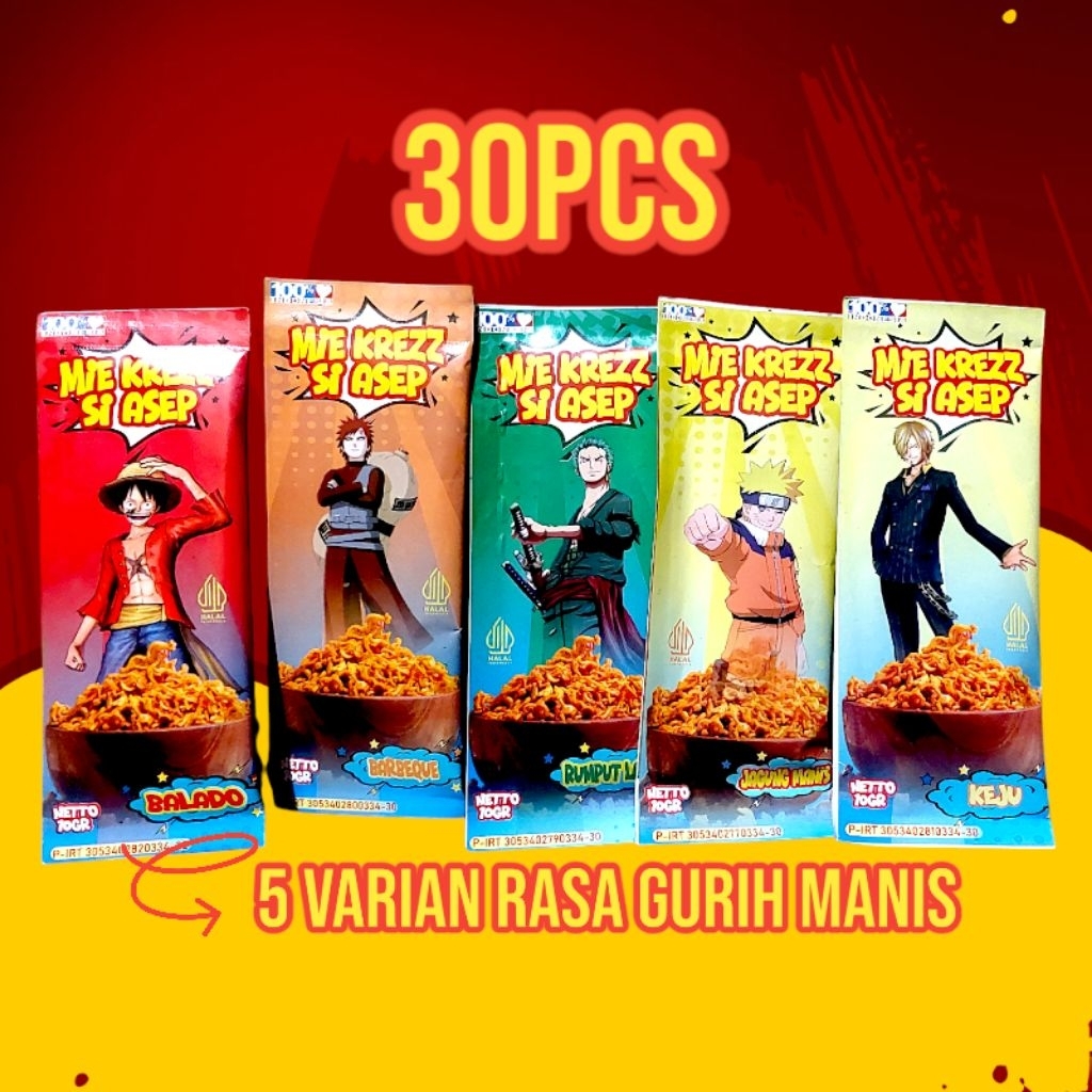 

MIE KREZZ SI ASEP 30PCS