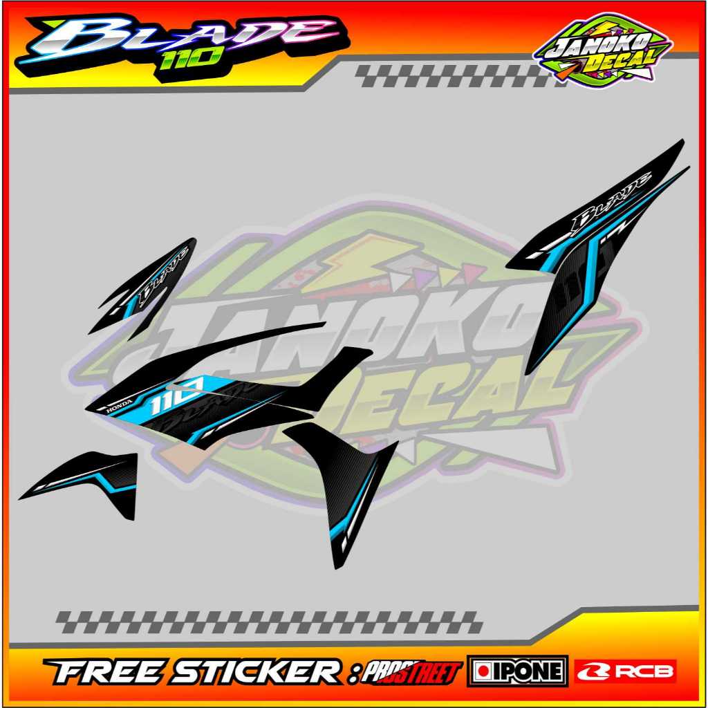 STRIPING VARIASI HONDA BLADE 110 / STICKER LIST VARIASI HONDA BLADE 110