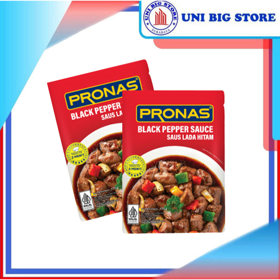 

Pronas Saos Stir Fry Black Pepper Sauce 195 gr Saus Lada Hitam