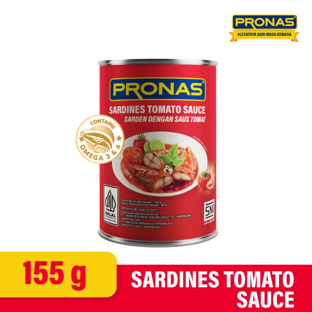 

PRONAS Sarden Tomat 155 gr