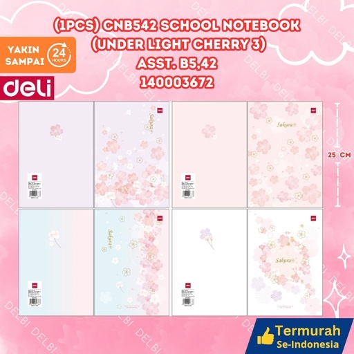 

DELI School Notebook ALL VARIAN DELI BUKU TULIS ISI 42 KARAKTER CANTIK