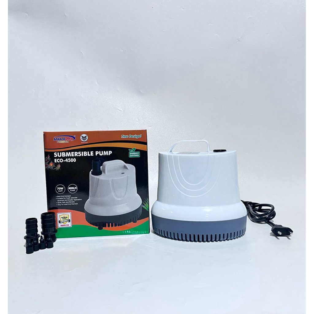 Pompa Air Celup Aquarium 4000 L/H SAKKAI PRO ECO 4500 Mesin PSP Kolam Ikan Koi pompa air kolam ikan