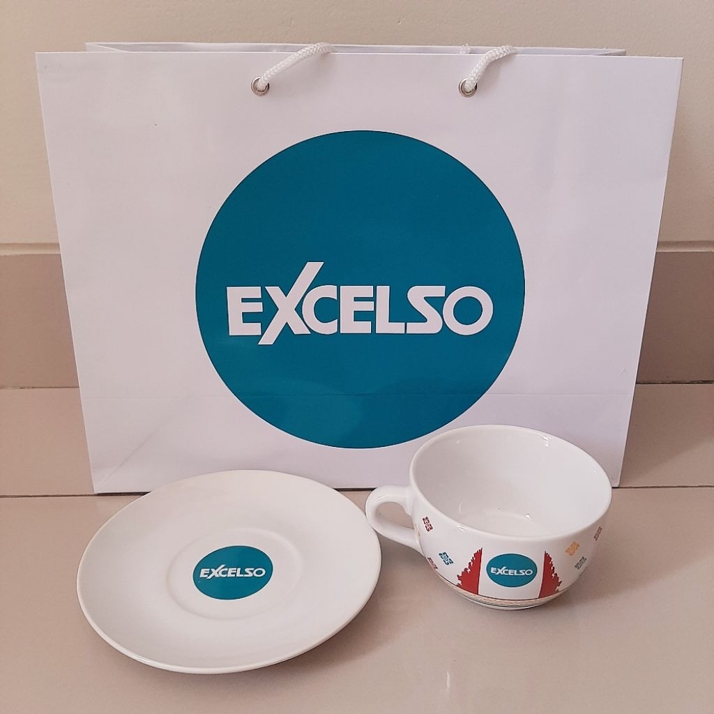 shopping bag excelso mug excelso mug kopi excelso saucer excelso piring merchandise excelso set hamp