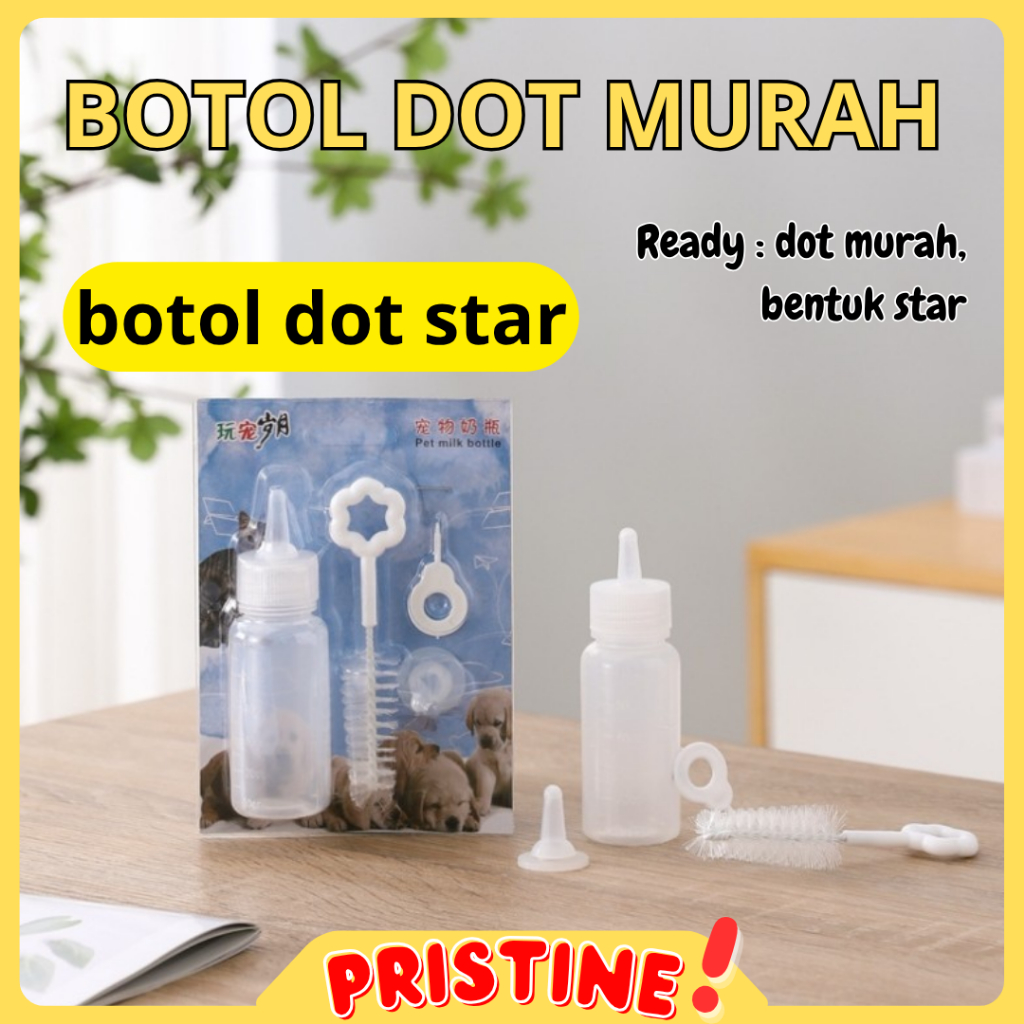 Dot Anak Kucing Baru Lahir Botol Kucing Anjing + Sikat+Dot
