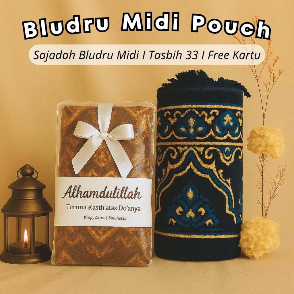 Souvenir Haji Umroh Sajadah Turki Warna Tebal Midi l Oleh-Oleh Haji dan Umroh l Free Ucapan