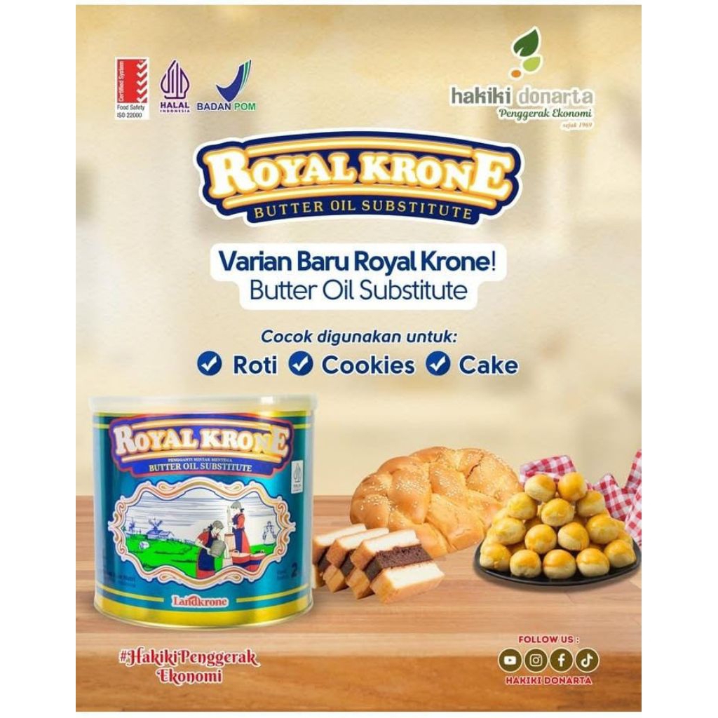 

Royal Krone Butter Oil Subtitute / Unsalted Butter 2kg