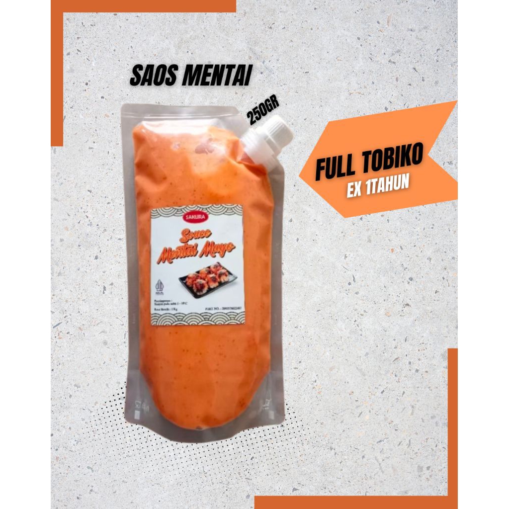 

SAOS MENTAI EXTA TOBIKO / MENTAI SAUCE MAYONISE 250GR (FULL tobiko)