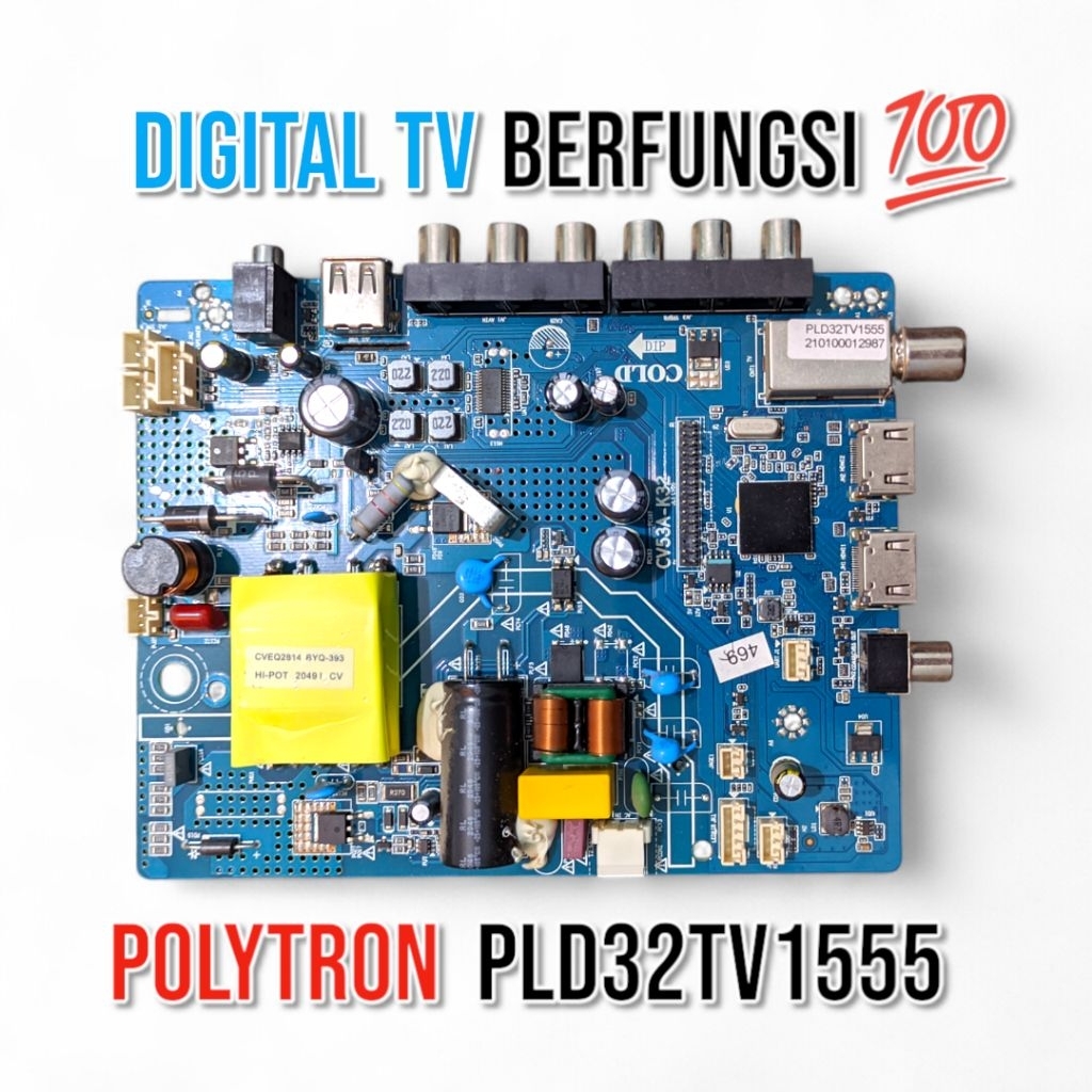 MB POLYTRON PLD32TV1555 - MAINBOARD POLYTRON PLD32TV1555 - MESIN TV POLYTRON PLD32TV1555 - POLYTRON 