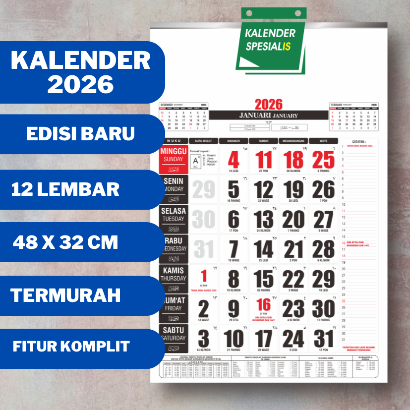 

PROMO KALENDER DINDING 2026 KALENDER MEJA 2026 TERMURAH EDISI TERBARU