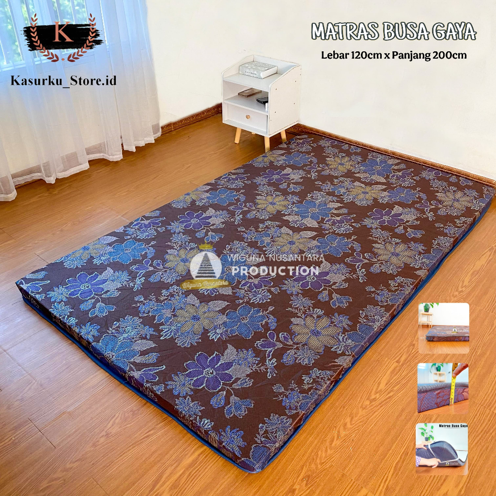 KASURKU Matras Protector busa Gaya 120 x 200 x 5 cm Atasan Kasur Spring Bed