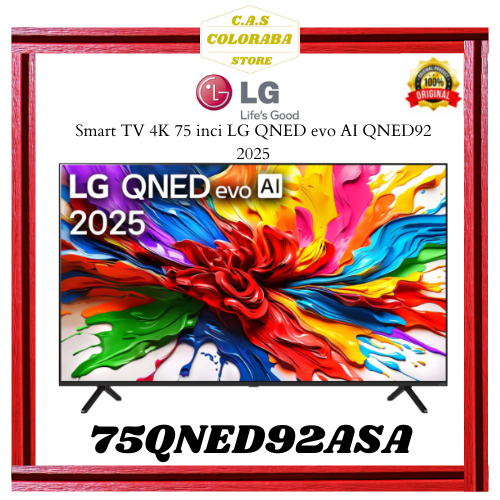 TV LG 75QNED92ASA SMART TV 75 INCH QNED LED 4K UHD 75QNED 75QNED92 SMART TV LG 75 INCH