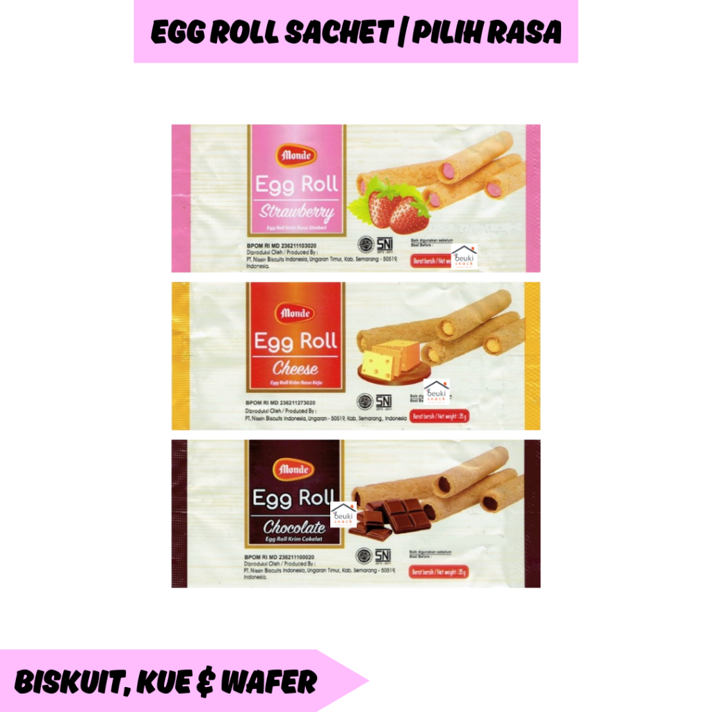 

Egg Roll Monde Sachet Berbagai Varian Pilih Rasa