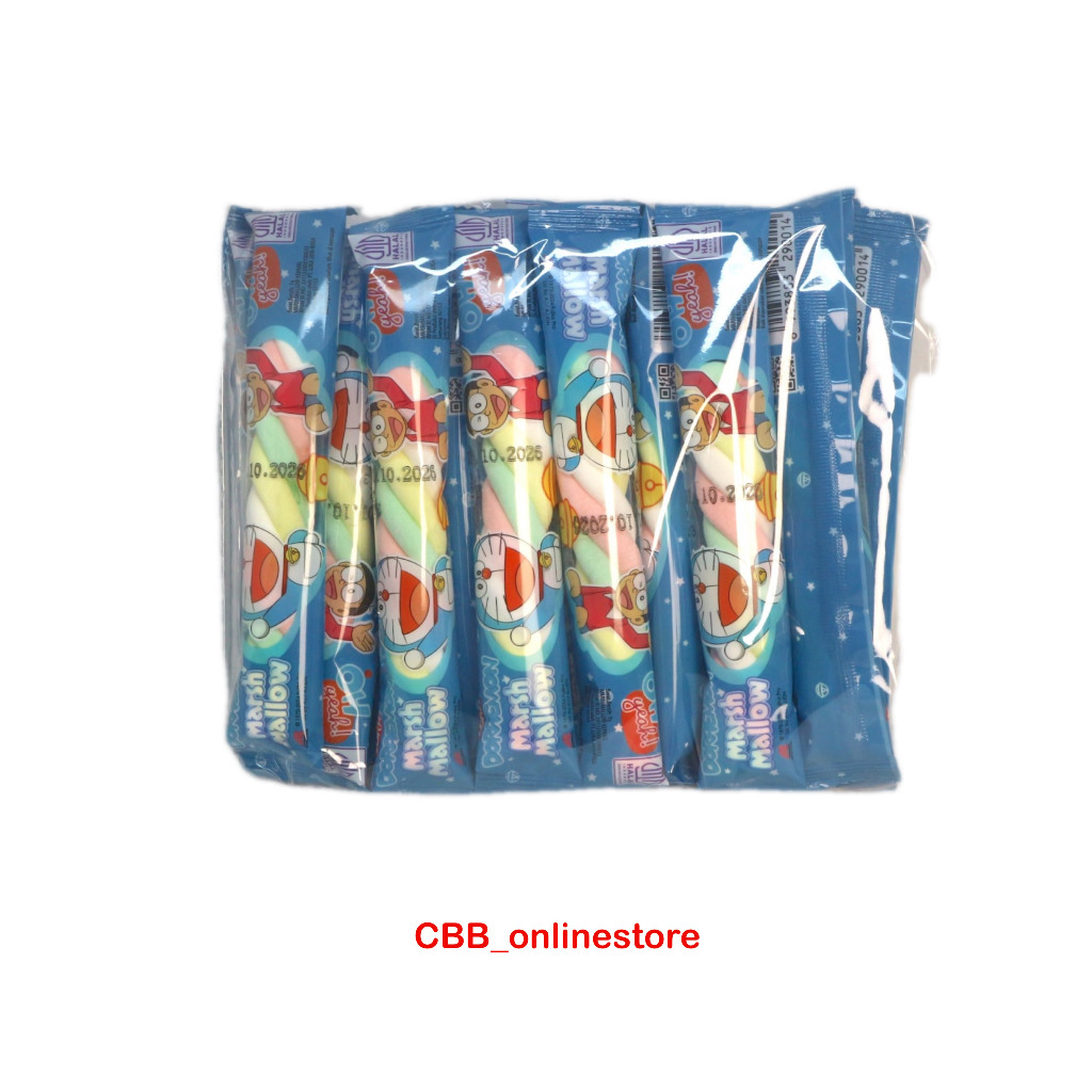 

Marsmallow Doraemon - 1pak isi 20pcs - Bentuk Bantal dan Kepang