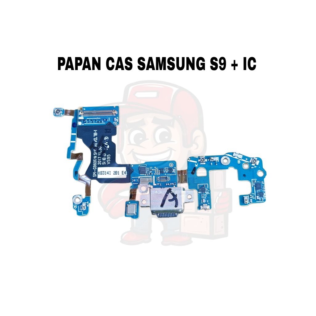 Papan Cas Samsung S9 + Full IC Konektor Charger Samsung