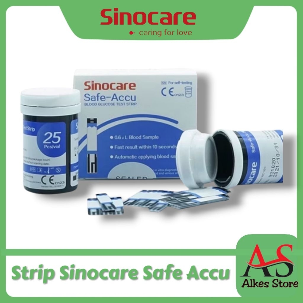 Strip  Gula Darah Sinocare Isi Ulang Sinocare Gula Darah