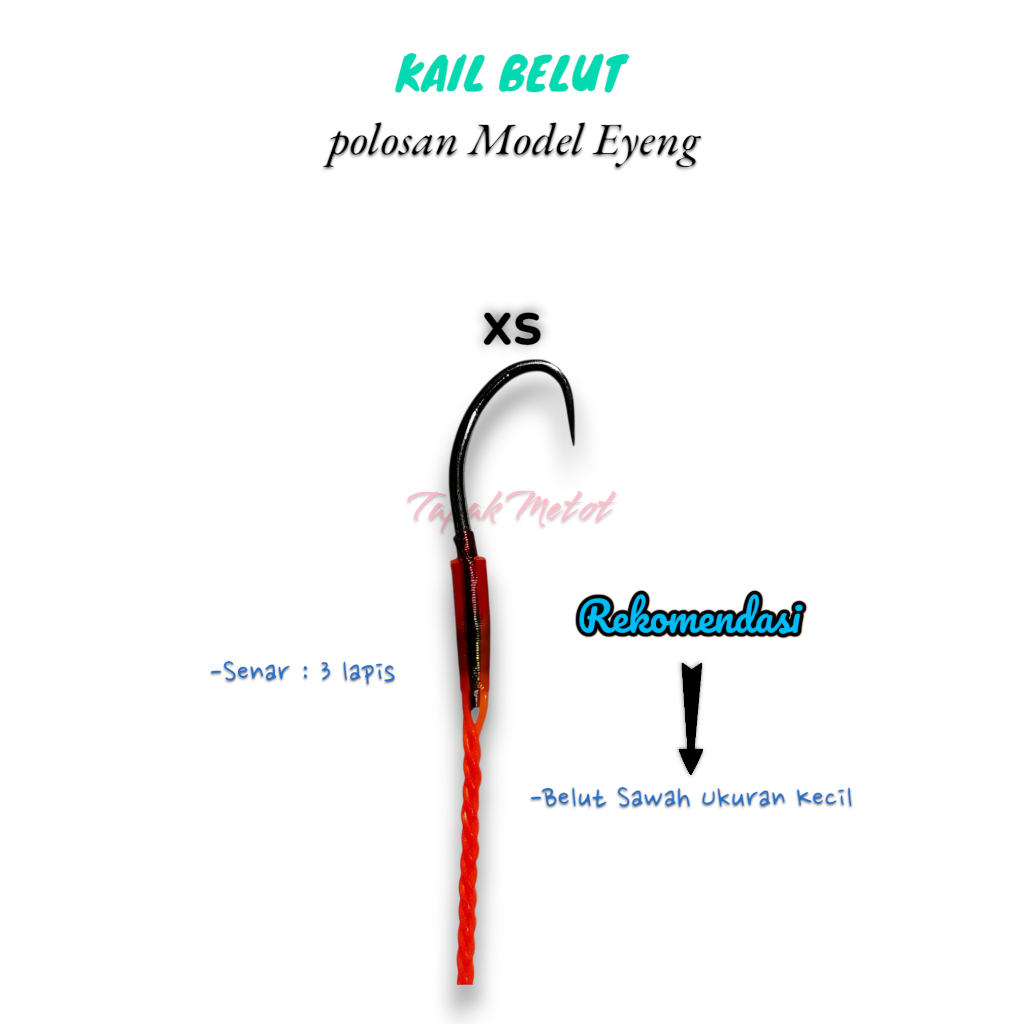 KAIL PANCING BELUT - POLOSAN - KHUSUS BELUT SAWAH - MODEL EYENG - SENAR 3 LAPIS