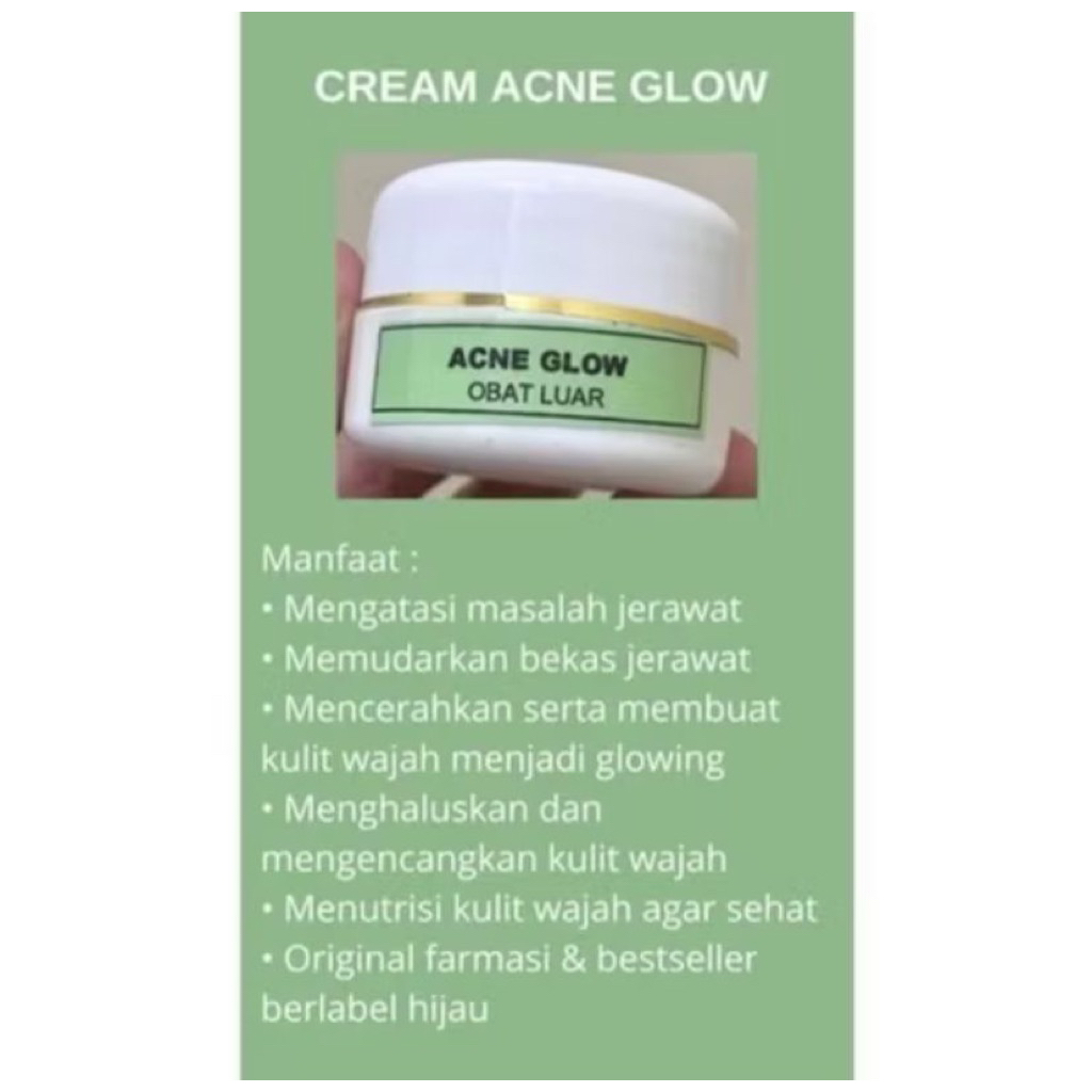 CREAM MALAM FARMASI ACNE GLOW 100% ORIGINAL
