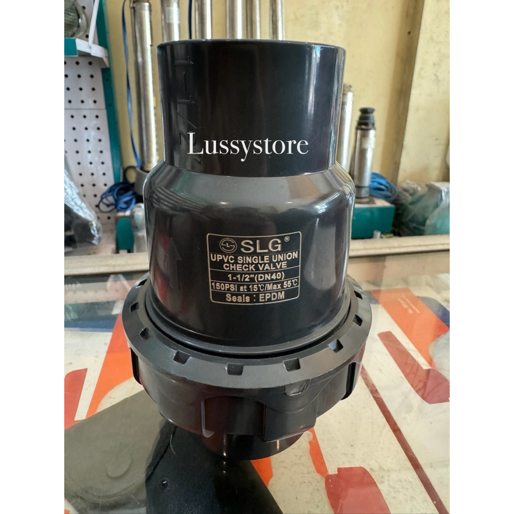 Single Union Check Valve 1 1/2 in UPVC SLG JIS/ Single Watermur SLG 1 1/2in UPVC JIS