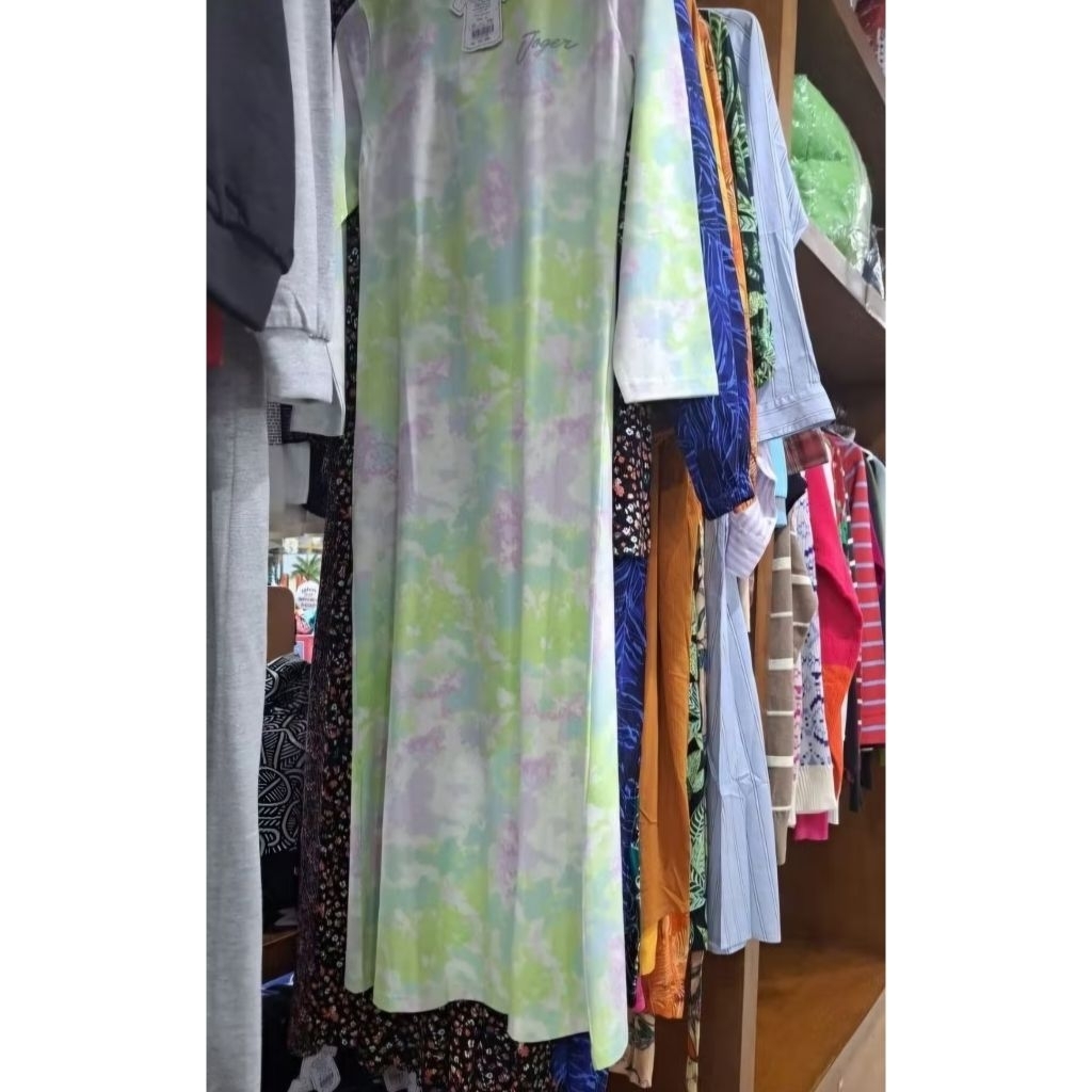 LONG DRESS PANJANG SPANDEX. LONG DRESS TIEDYE ORIGINAL JOGER. OLEH OLEH BALI